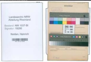 Entnazifizierung Heinrich Nolden , geb. 05.08.1901 (Amtsgerichtsrat)