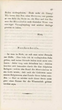 Nachschrift.
