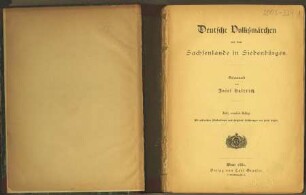 Deutsche Volksmärchen aus dem Sachsenlande in Siebenbürgen / gesammelt von Josef Haltrich. Mit zahlreichen Illustrationen nach Original-Zeichnungen von Ernst Peßler