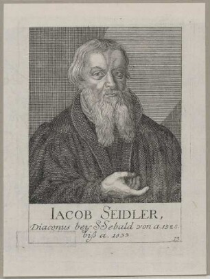 Bildnis des Iacob Seidler