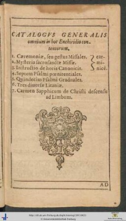 Catalogus Generalis