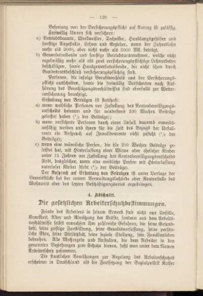 4. Abschnitt. Die gesetzlichen Arbeiterschutzbestimmungen.