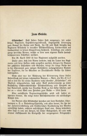 Zum Geleite