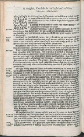 II Hooftstuck. Van de kuste van Enghelandt tusschen Orfordnes en Krammer.