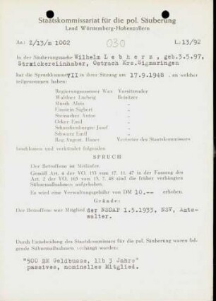 Lebherz, Wilhelm