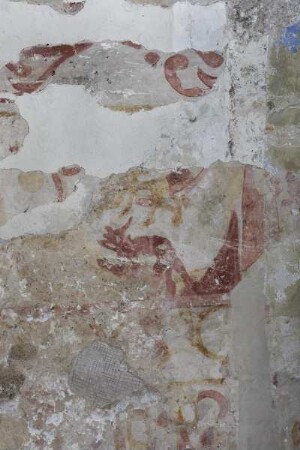 Szenen aus Heiligenlegenden — Malerei an der nördlichen Tonnenwand — Wandbild