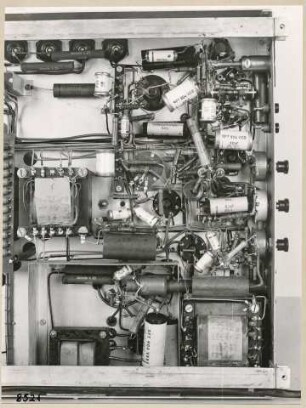 Einschub Fernsehempfänger, Teilansicht; Foto, 1953