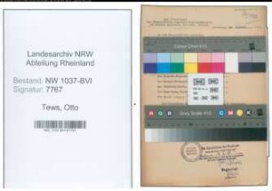 Entnazifizierung Otto Tews , geb. 08.08.1898 (Arbeiter)