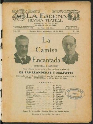 La camisa encantada : (mercería y lencería) ; pieza cómica en un acto y dos cuadros