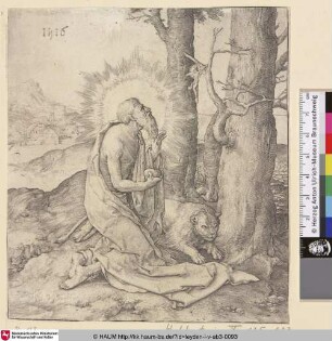 [Der heilige Hieronymus in der Wildniss; St Jerome in the Wilderness]