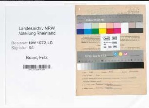 Entnazifizierung Fritz Brand , geb. 03.05.1892 (Mueller)