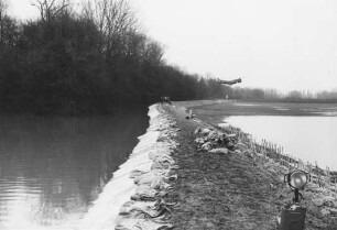 Hochwasser im Februar 1970 am Mittelrhein