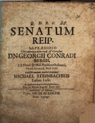 Senatum reip.