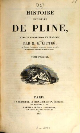 Histoire naturelle de Pline. 1