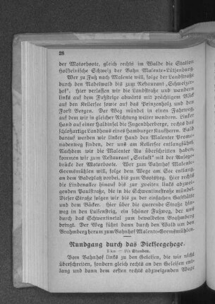 Rundgang durch das Diekseegehege.