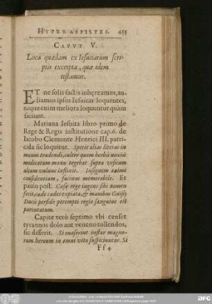 Caput V. Loca quaedam ex Iesuitarum scriptis excerpta, quae idem testantur.