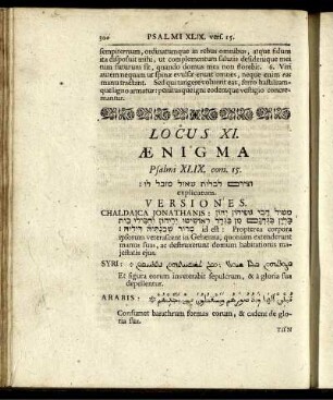 Locus XI. Ænigma.
