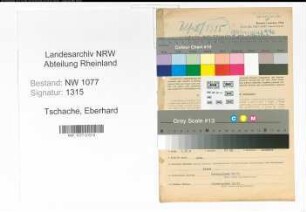 Entnazifizierung Eberhard Tschache , geb. 06.06.1897 (Polizist)