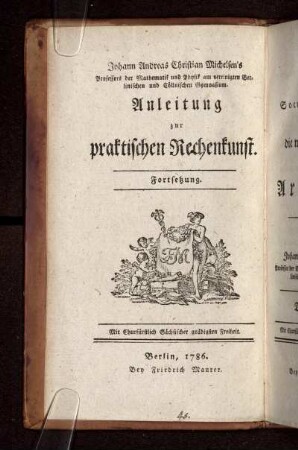 Band 3: Versuche in Socratischen Gesprächen über die wichtigsten Gegenstände der Arithmetik. Dritter Band