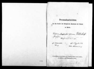 Felderhoff, Reinhold Karl Thusmann - Bildhauer 1913 - Januar - 18