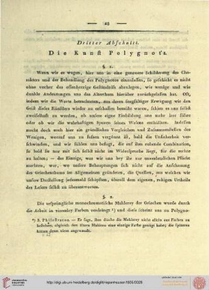 Dritter Abschnitt: Die Kunst Polygnot's