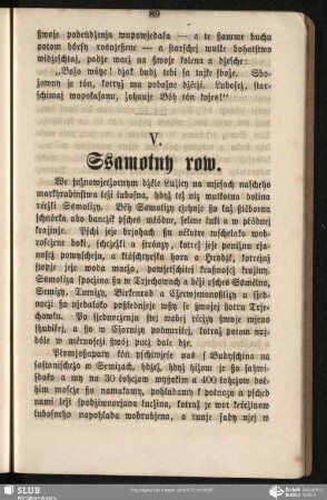 V. Ssamotny row