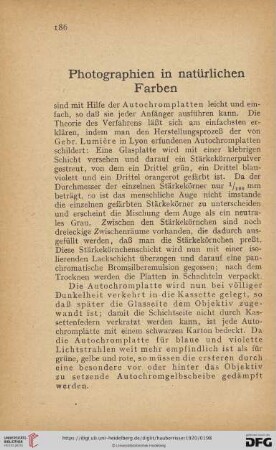 Photographien in natürlichen Farben