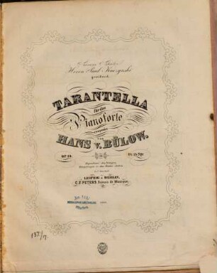 Tarantella : für d. Pianoforte ; op. 19