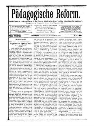 Pädagogisches zur Jugendpsychologie : (Schluß)