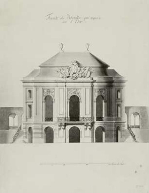 Dresden, Belvedere auf der Brühlschen Terrasse (Facade du Belvedère qui regarde sur l'Elbe): Elbseite
