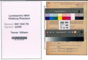 Entnazifizierung Wilhelm Tenner , geb. 16.01.1898 (Abtl.Leiter)