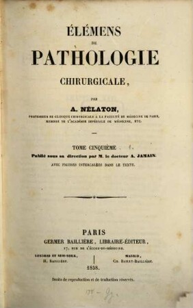 Élémens de pathologie chirurgicale, 5,1