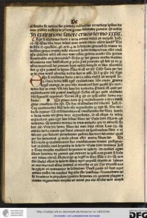 In exaltatione sancte crucis, sermo xxxix.