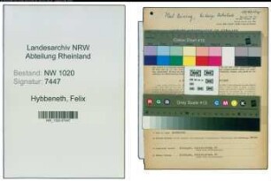 Entnazifizierung Felix Hybbeneth , geb. 21.02.1898 (Kaufmann)