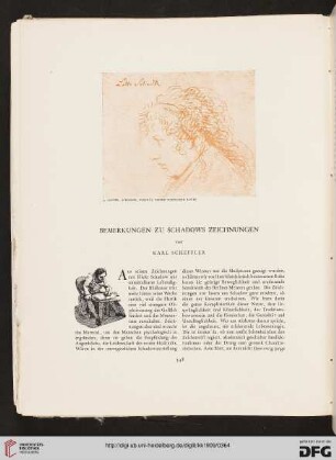 Bemerkungen zu Schadows Zeichnungen