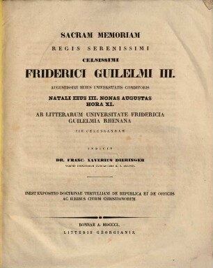 Expositio doctrinae Tertulliani de republicae et de officiis ac iuribus civium christianorum