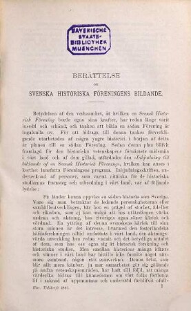 Historisk tidskrift : HT. 1. 1881