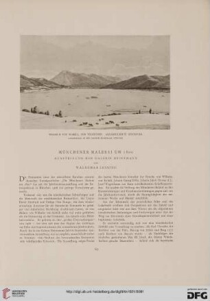 Münchener Malerei um 1800: Ausstellung der Galerie Heinemann