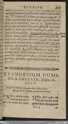 Evangelium Dominica Cantate, Johan. 16. à v. 5-16