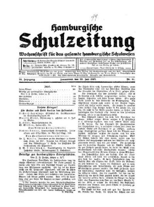 Beiträge zur hamburgischen Schulgeschichte