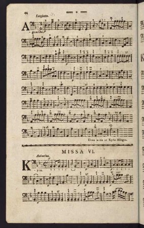 44-52, Violoncello. Missa VI.