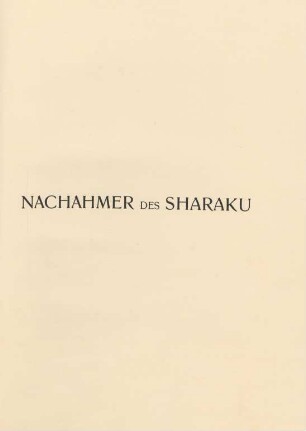 Nachahmer des Sharaku