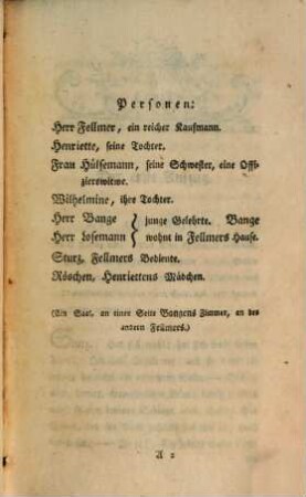 Gutherzigkeit und Eigensinn : Ein Lustspiel in fünf Aufzügen