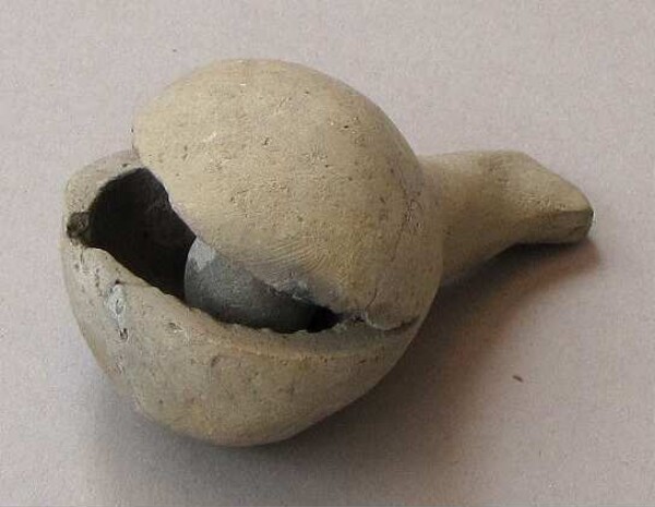 Clay rattle