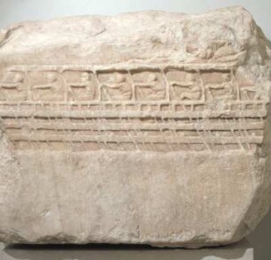 Athen, Akropolis-Museum. Flachrelief mit attischer Triere, um 400 v. Chr. Relief Lenormant