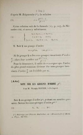 [A4 a] Note sur les groupes d'ordre ρx.