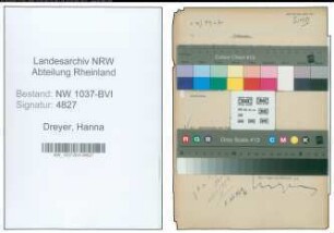 Entnazifizierung Hanna Dreyer , geb. 12.01.1908 (Kontoristin)