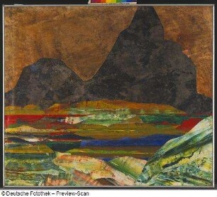 Abstrahierte Komposition "Black Mountain"