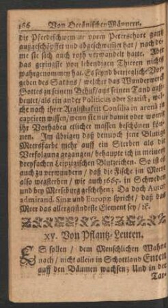 XV. Von Pflantz-Leuten.