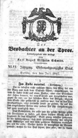 27. Stueck, 5. Juli 1847